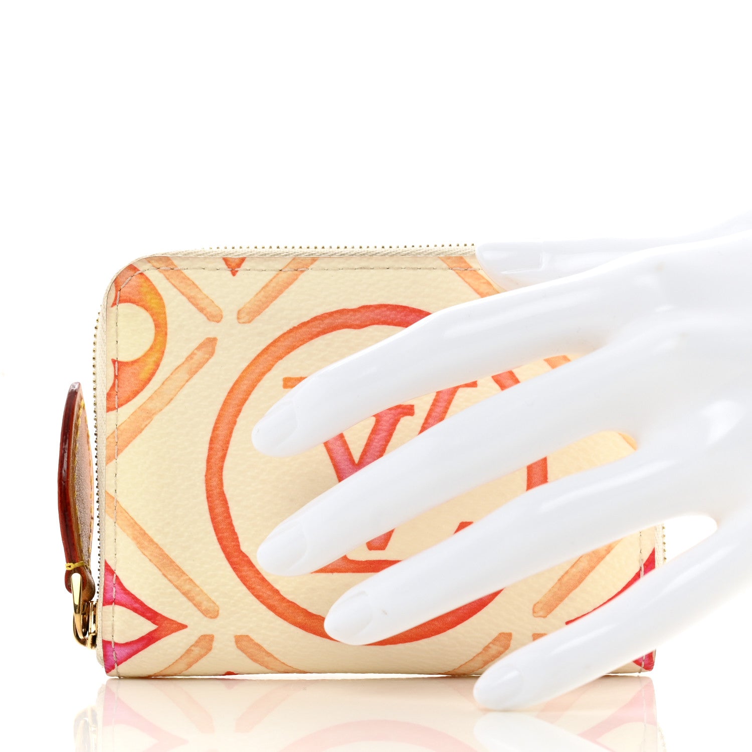 Louis Vuitton Monogram LV By The Pool Zippy Coin Purse Coral 2 of 10