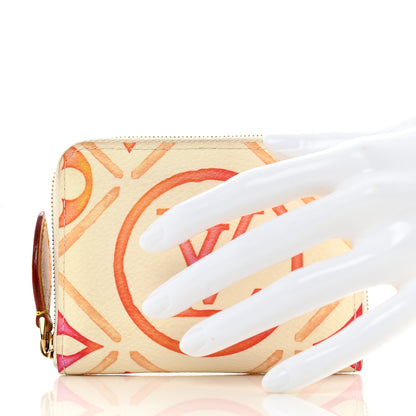 Louis Vuitton Monogram LV By The Pool Zippy Coin Purse Coral 2 of 10