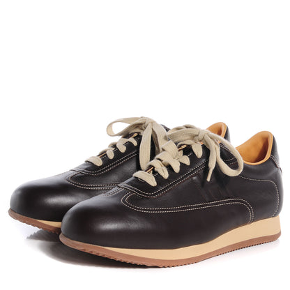 Hermes Leather Quick Sneakers 42.5 Brown 2 of 8