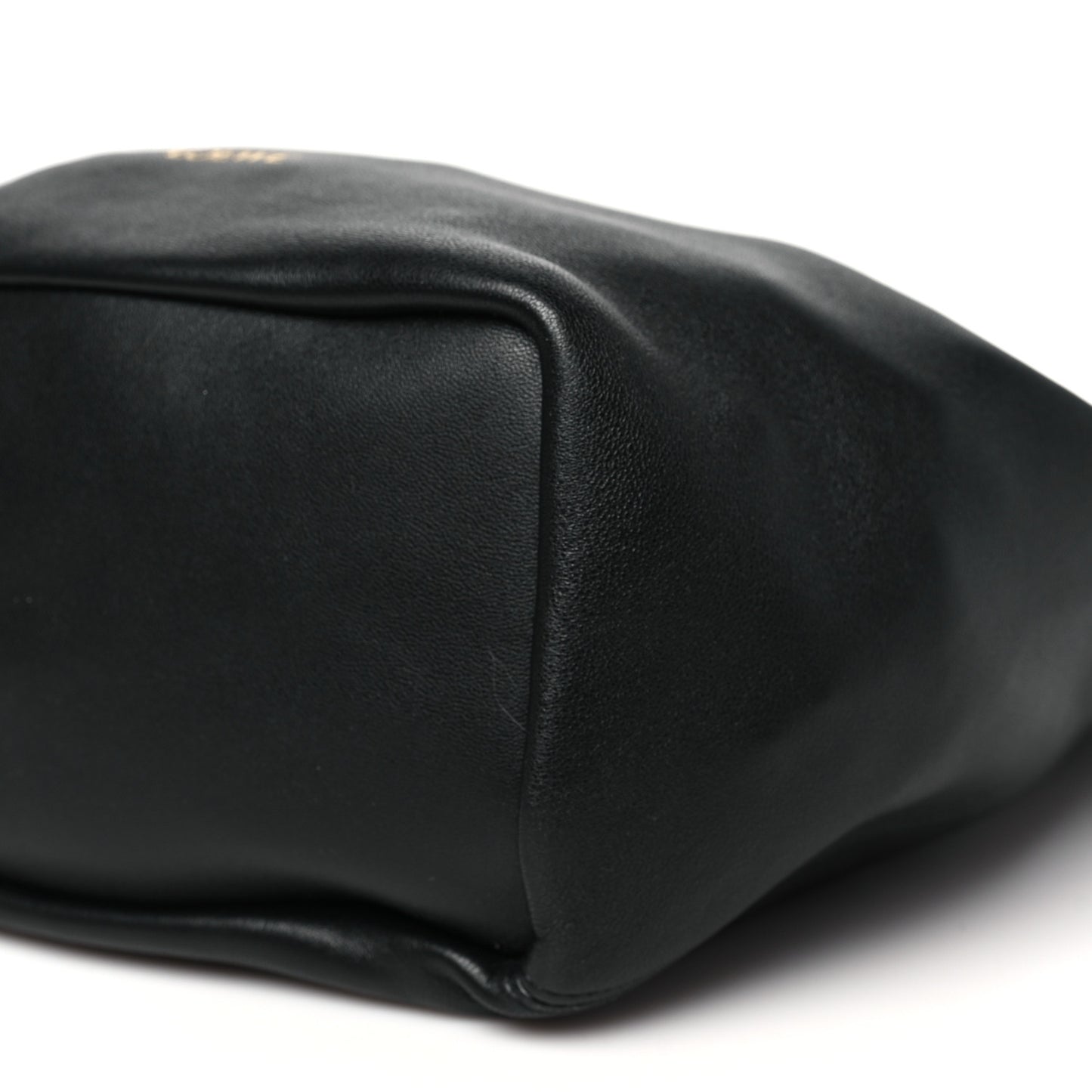 Mellow Nappa Small Monochrome Squeeze Bag Black