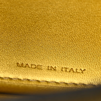 Fendi Crystal Vitello Laminato FF Petite Peekaboo I SEE U Satchel Crystal Platinum Light Gold 8 of 13