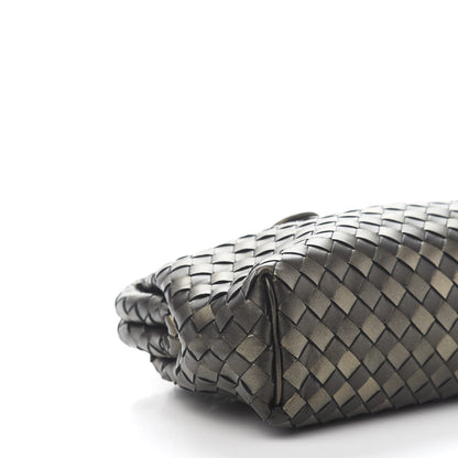 Bottega Veneta Nappa Intrecciato The Lauren 1980 Clutch Platinum 9 of 11