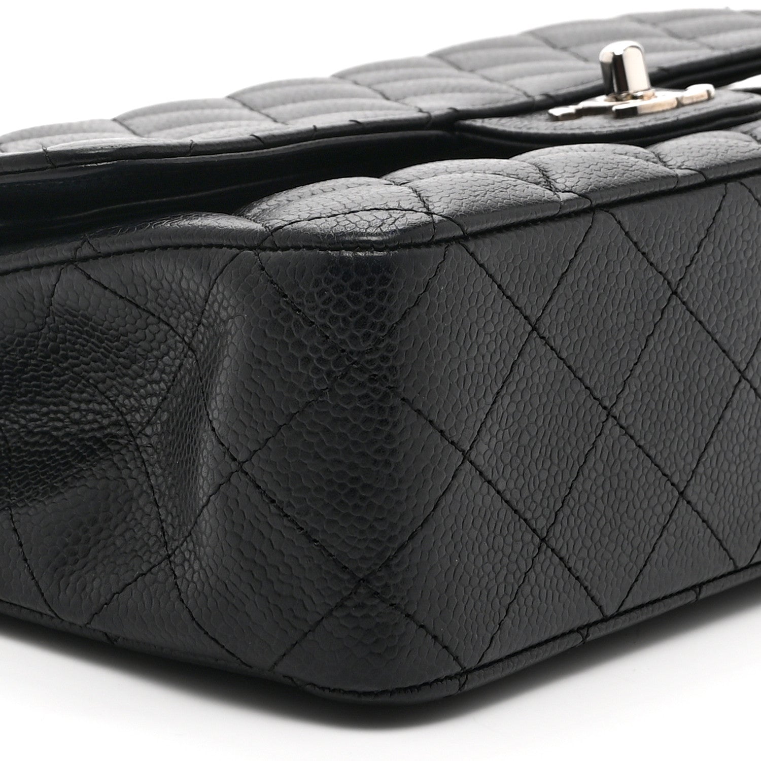 Chanel Caviar Quilted Medium Double Flap Black 9 of 10