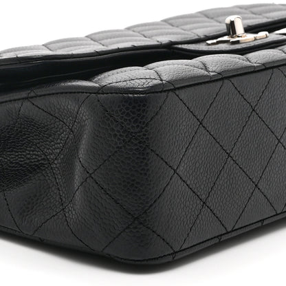 Chanel Caviar Quilted Medium Double Flap Black 9 of 10