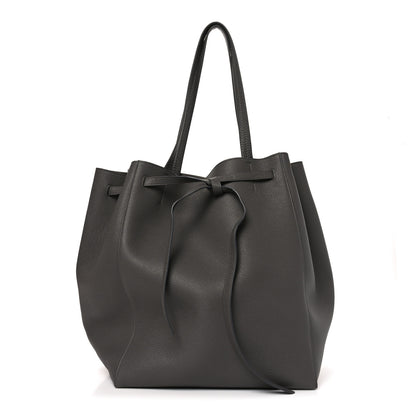 Celine Soft Grained Calfskin Medium Belt Cabas Phantom  Grey 2 of 17