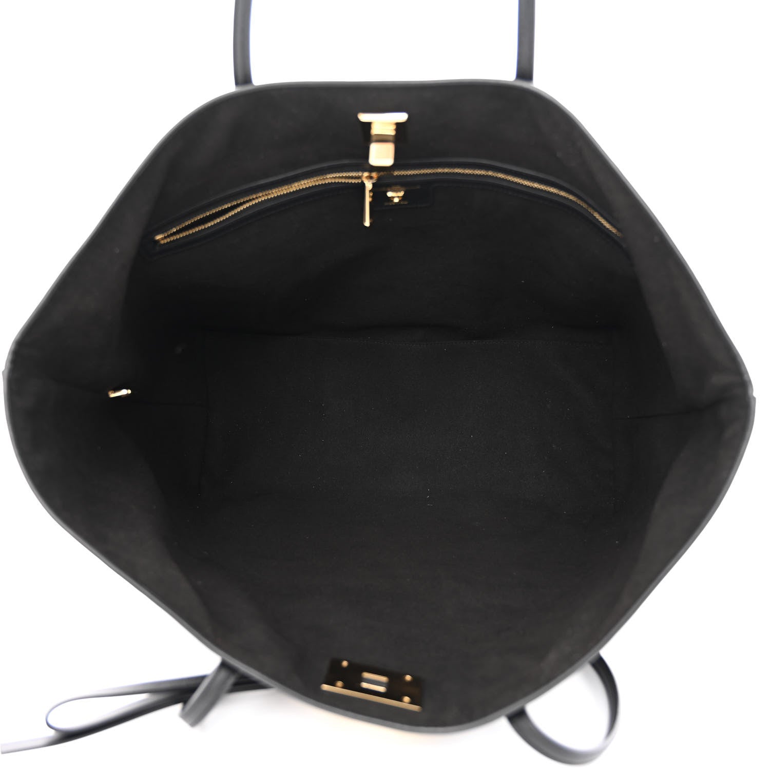 Salvatore Ferragamo Calfskin Studio Tote Black 6 of 14