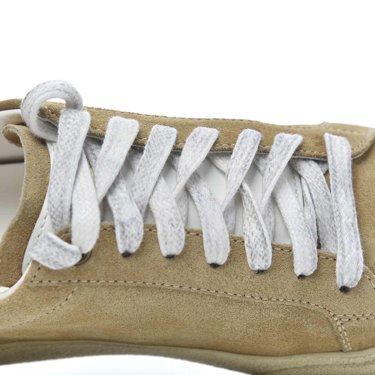 Distressed Suede Womens Court Classic Sneakers 38 Desert