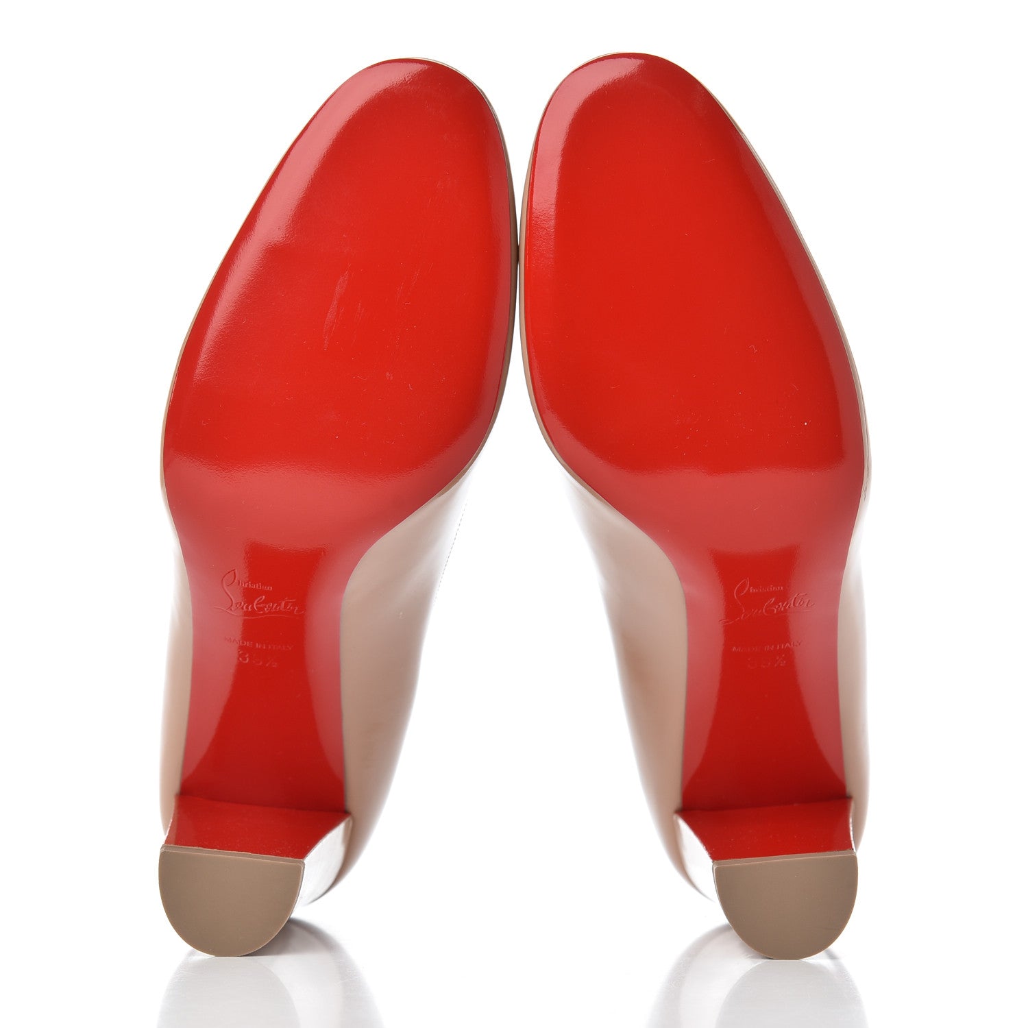 Christian Louboutin Patent Lady Gena 85 Pumps 39.5 Nude 5 of 8