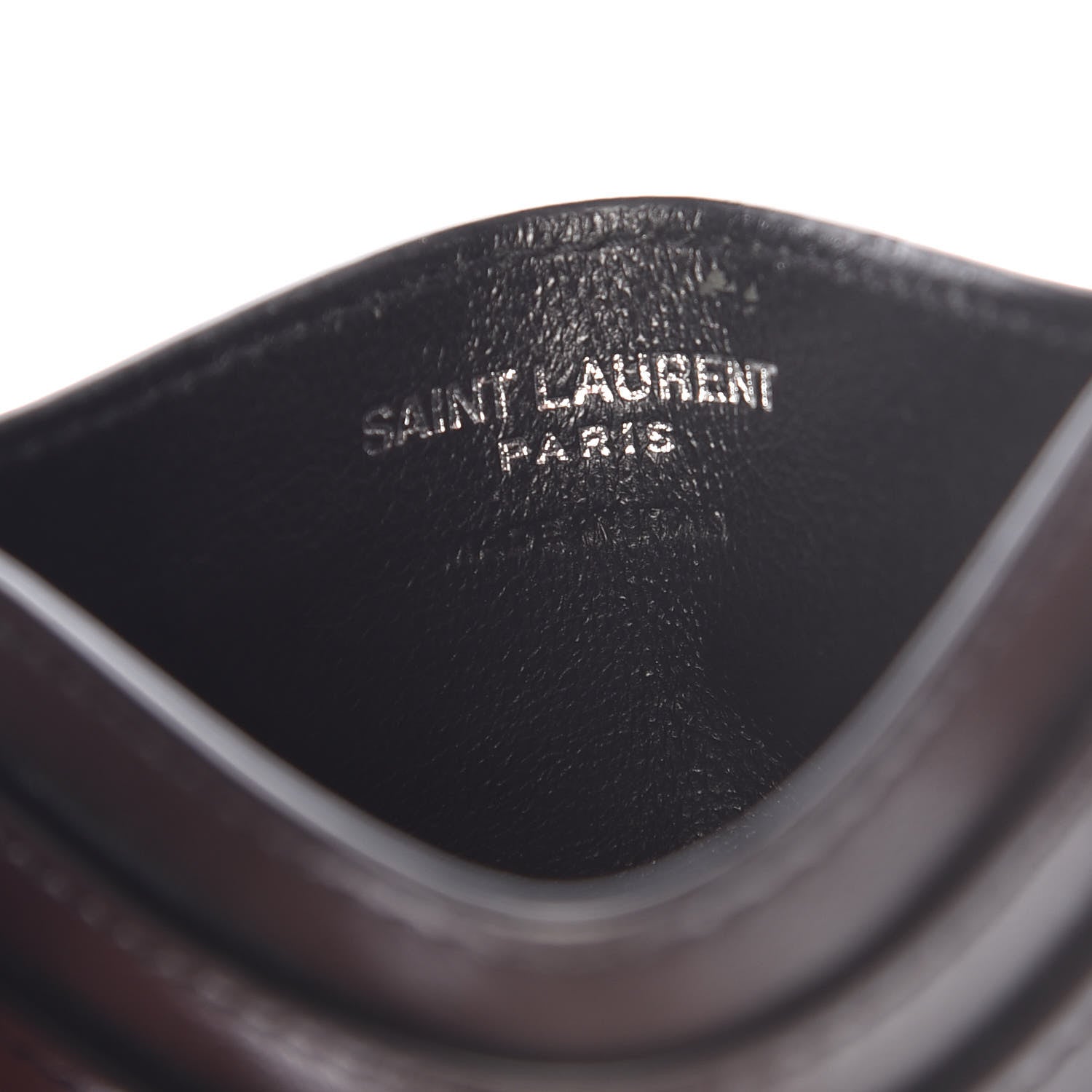 Saint Laurent Calfskin Plate Card Case Black 6 of 7