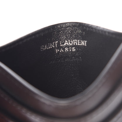 Saint Laurent Calfskin Plate Card Case Black 6 of 7