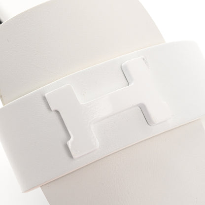 Hermes Calfskin Womens Galerie Sandals 36 White 10 of 11