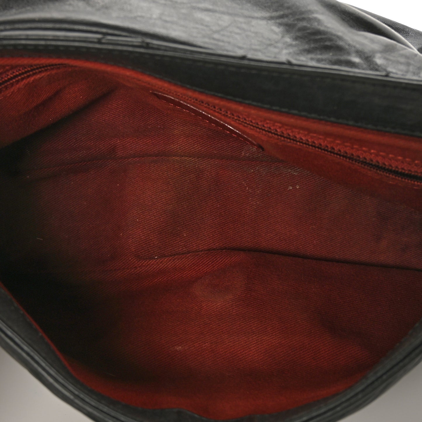 Aged Calfskin Quilted Medium Pondichery Flap Black