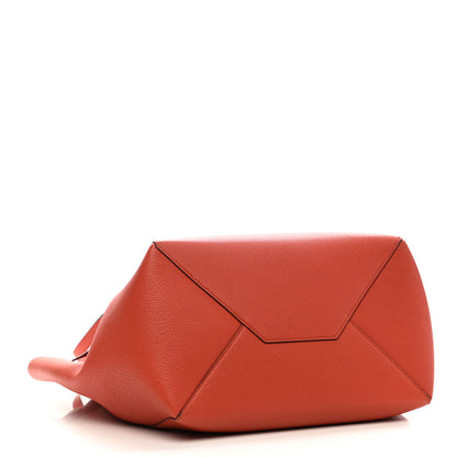 Celine Soft Grained Calfskin Small Belt Cabas Fox Red 3 of 18