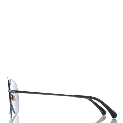 Chanel Aviator Metallic Pilot Sunglasses 4231 Dark Blue 4 of 9