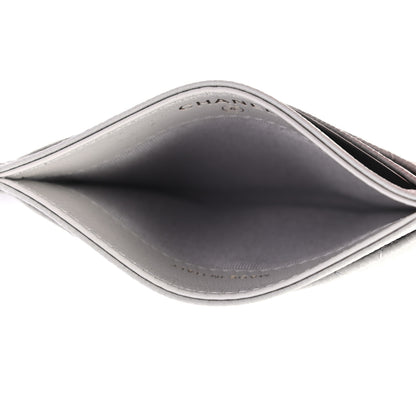 Chanel Caviar Quilted Card Holder Grey 5 of 8