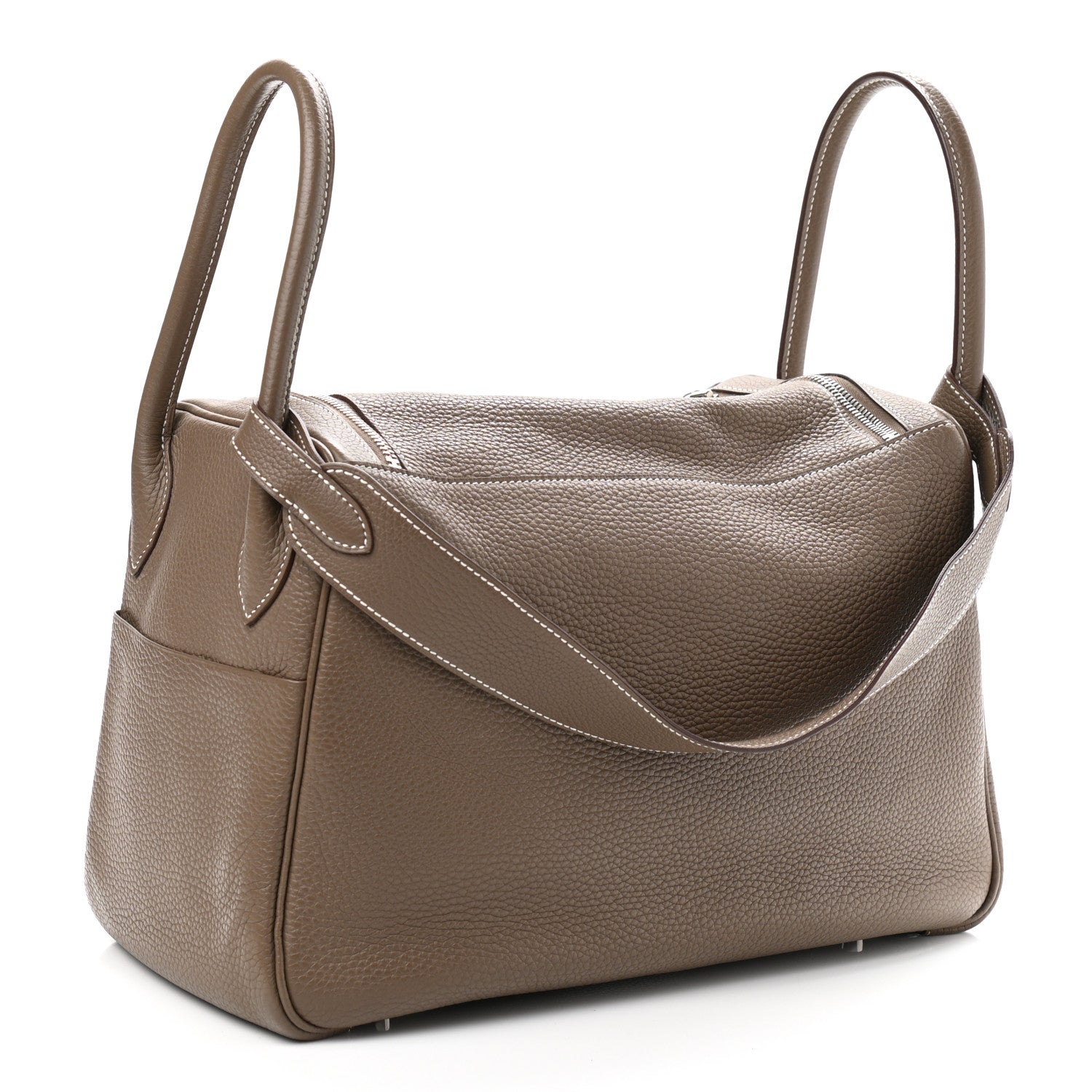 Hermes Taurillon Clemence Lindy 34 Etoupe 3 of 10