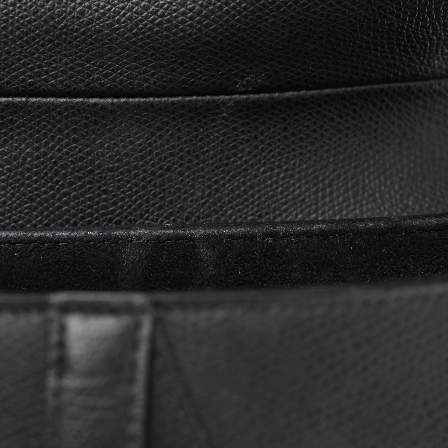Grained Calfskin Saddle Bag Black