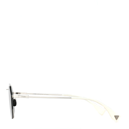Fendi Metal Aviator Sunglasses FFM0022/S Silver 3 of 7