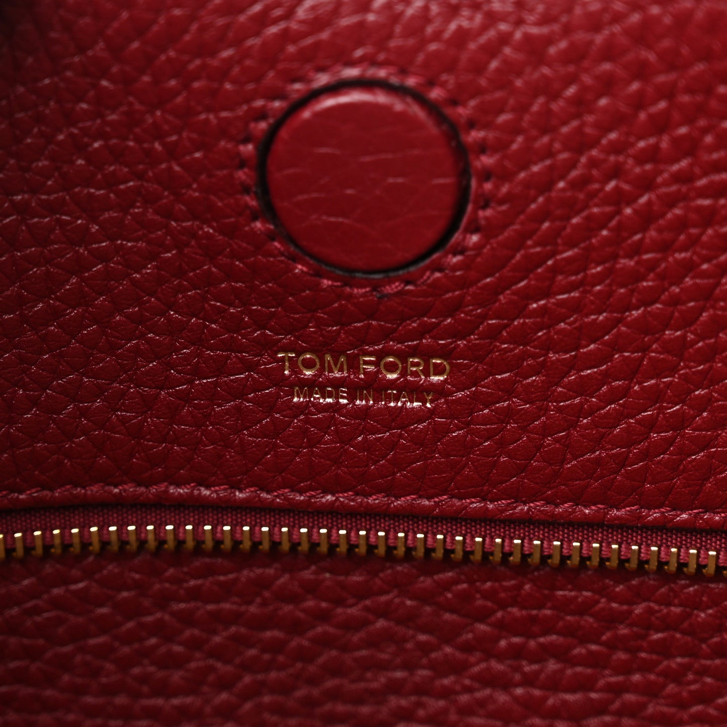 Pebbled Calfskin Small Alix Padlock Zip Hobo Bag Red Garnet