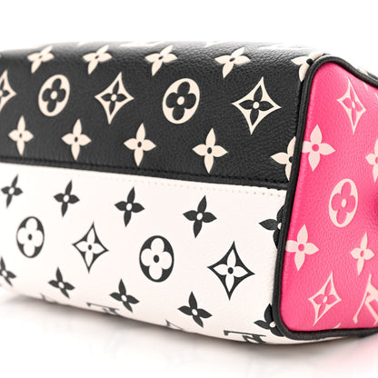 Louis Vuitton Empreinte Monogram Spring in the City Speedy Bandouliere 20 Black White Pink 9 of 9
