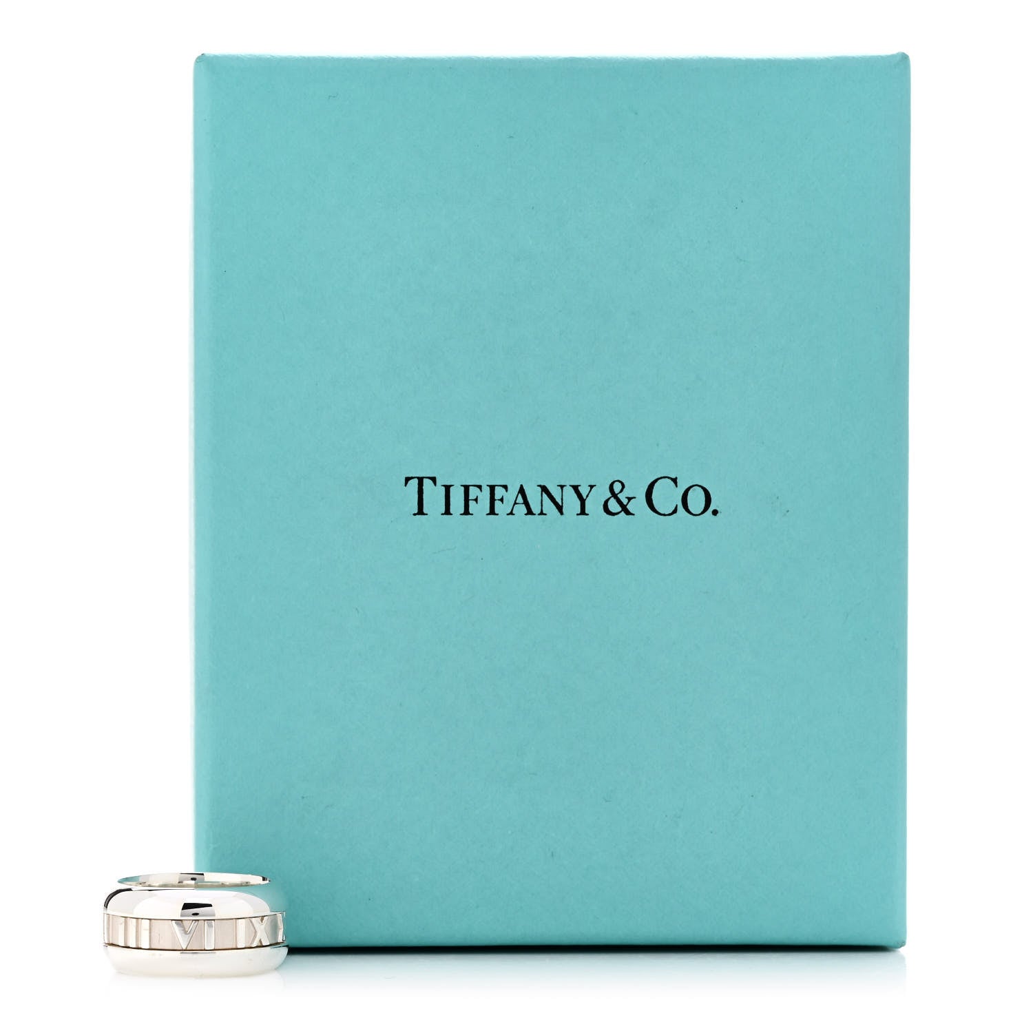 Tiffany Sterling Silver Atlas Band Ring 49 5 5 of 5