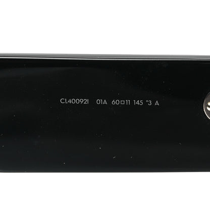 Celine Acetate Flat Top Rectangular Sunglasses CL400921 Black 6 of 6