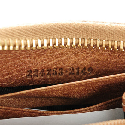 Gucci Guccissima Bamboo Tassel Zip Around Wallet Light Brown 7 of 7
