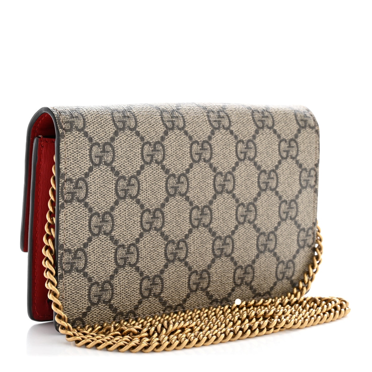 GG Supreme Monogram Mini Cherry Chain Bag