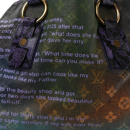 Louis Vuitton Richard Prince Monogram Karung Heartbreak Jokes Tote 7 of 13