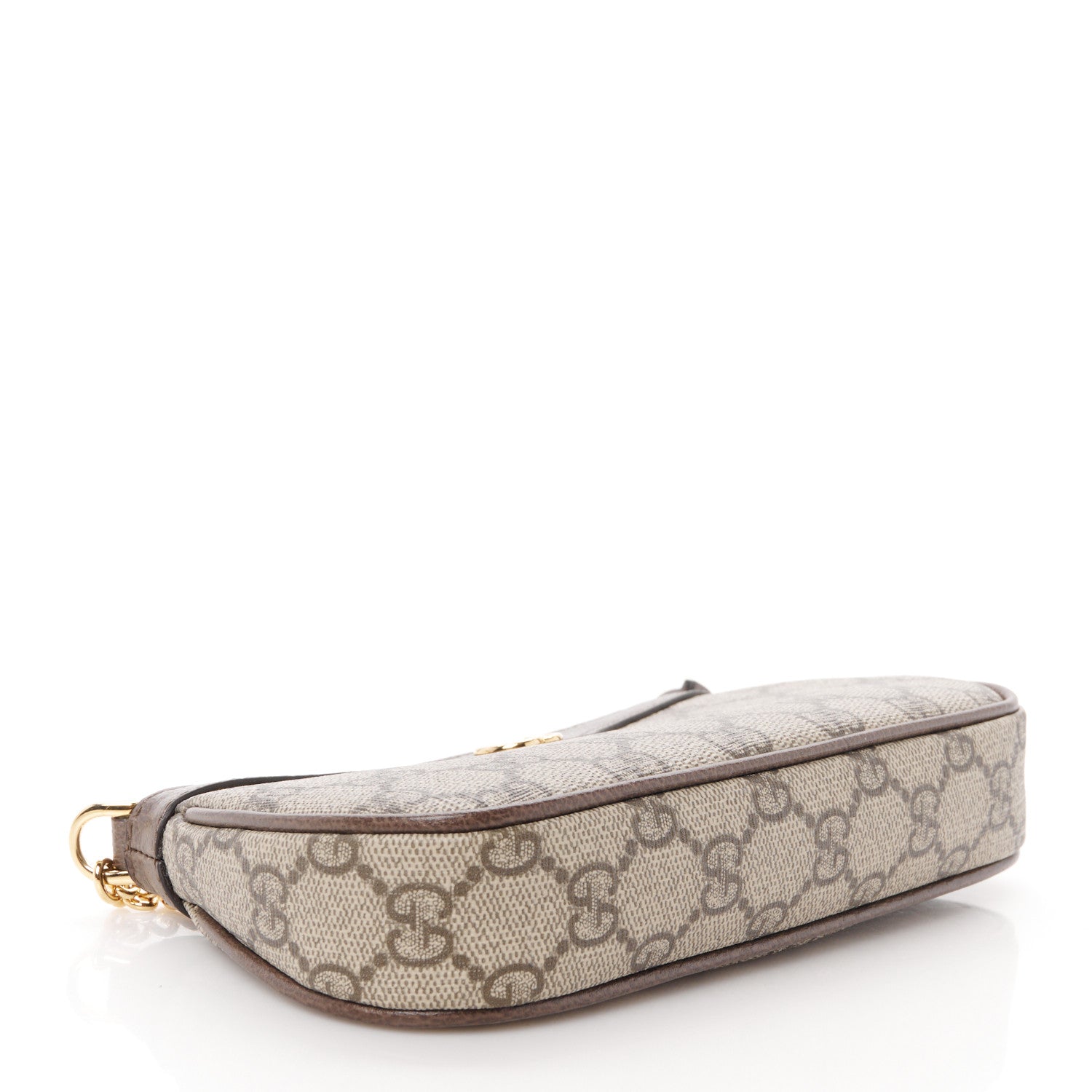 Gucci GG Supreme Monogram Textured Dollar Calfskin Mini Ophidia Chain Bag Beige Ebony 4 of 10
