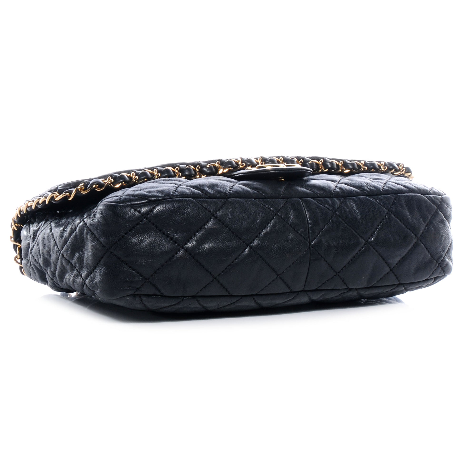 Chanel Calfskin Quilted Medium Chain Me Flap Black 4 of 8