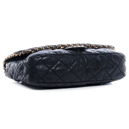 Chanel Calfskin Quilted Medium Chain Me Flap Black 4 of 8