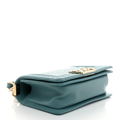 Chanel Caviar Quilted Small Boy Flap Light Blue 4 of 10