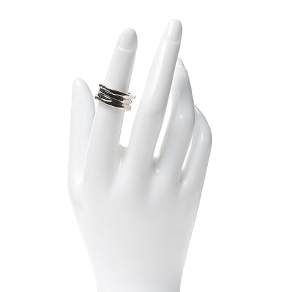 Bulgari 18K White Gold B.Zero1 Three-Band Ring 51 5.75 2 of 5