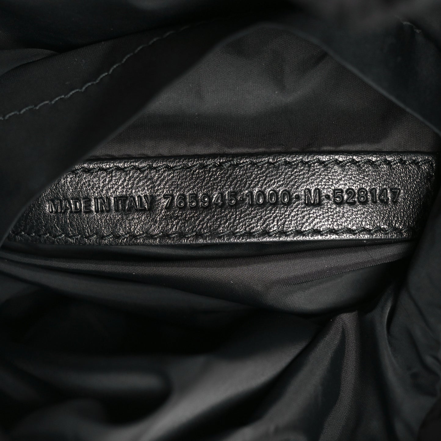 Nylon Medium Monaco Chain Shoulder Bag Black