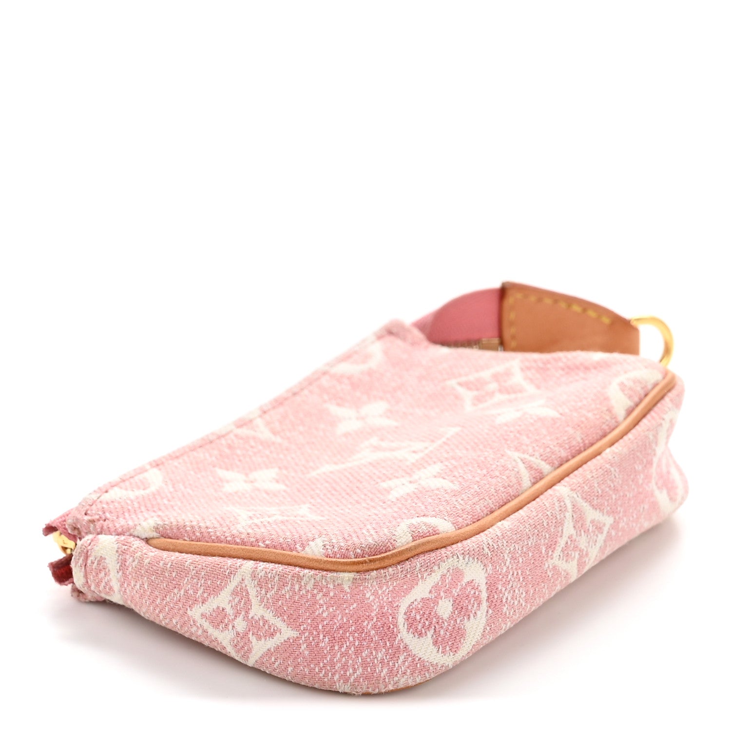 Louis Vuitton Denim Jacquard Monogram Micro Pochette Accessories Rose 4 of 8