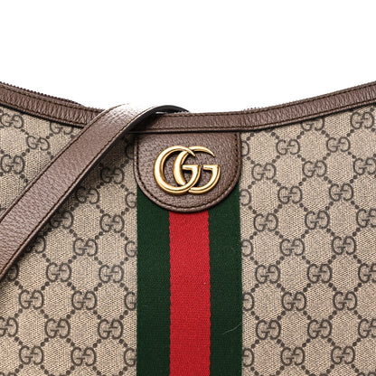 Gucci GG Supreme Monogram Web Small Ophidia Half Moon Hobo Brown 8 of 10