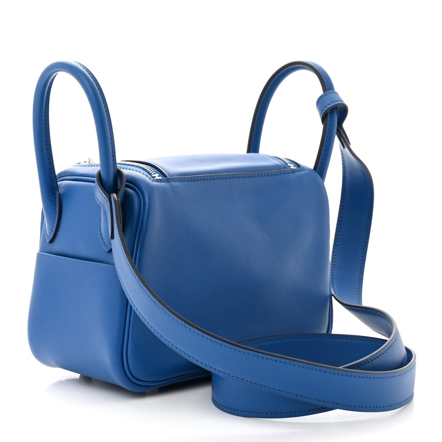 Hermes Swift Verso Mini Lindy 20 Bleu France Bleu Saphir 3 of 12