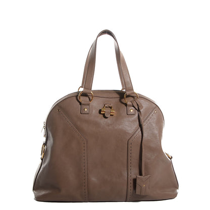 Saint Laurent Calfskin Oversized Muse Dark Beige 1 of 8