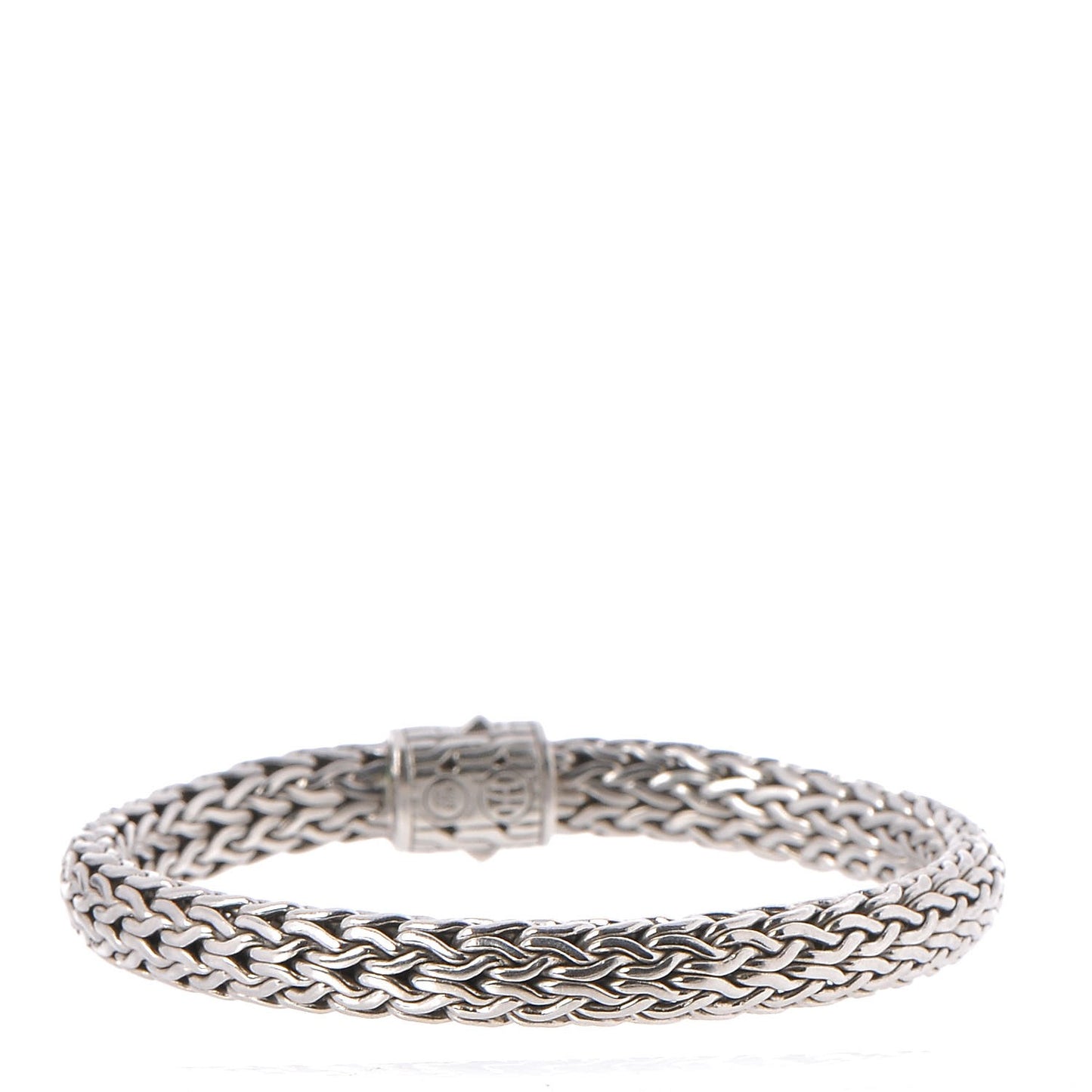 Sterling Silver Diamond 7.5mm Classic Chain Bracelet
