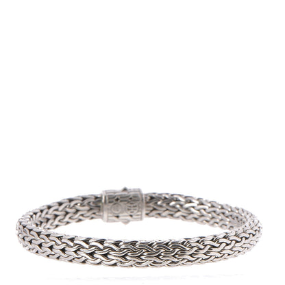 John Hardy Sterling Silver Diamond 7.5mm Classic Chain Bracelet 3 of 5