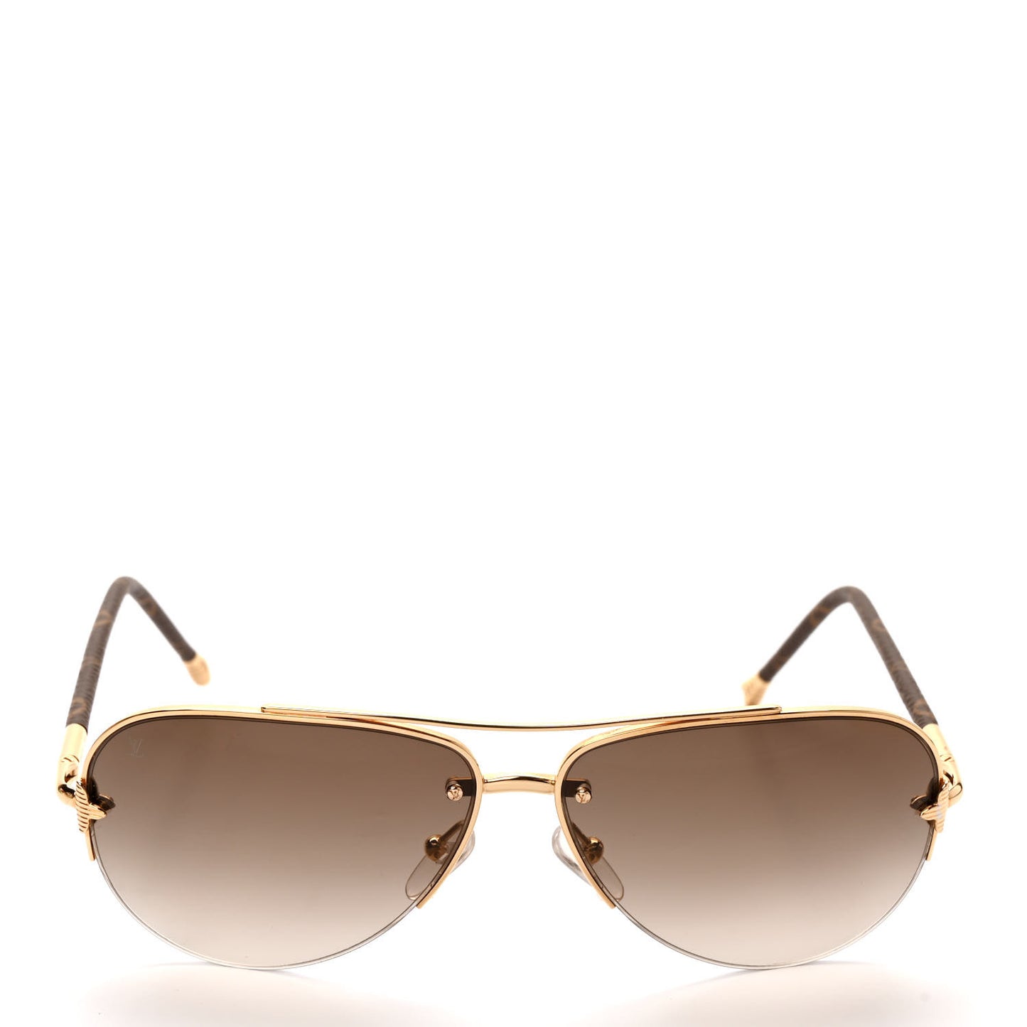 Monogram Petite Viola Pilote Aviator Sunglasses Z0571U Brown