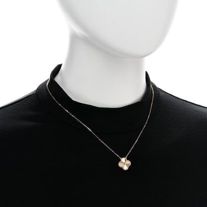 Van Cleef & Arpels 18K Yellow Gold Guilloche Vintage Alhambra Pendant Necklace 2 of 6
