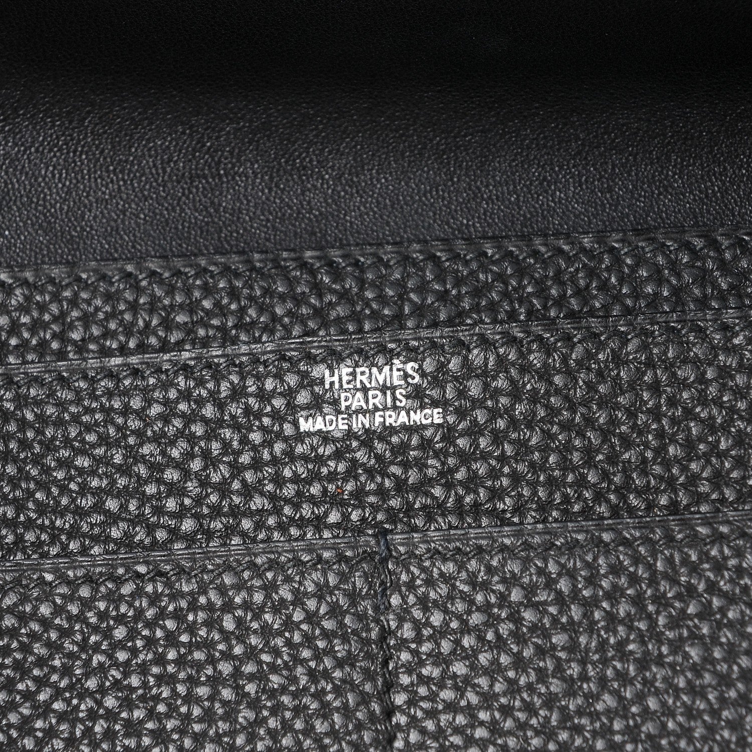 Hermes Togo Dogon Duo Wallet Black 9 of 12