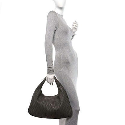 Bottega Veneta Nappa Intrecciato Large Veneta Hobo Grey 2 of 9