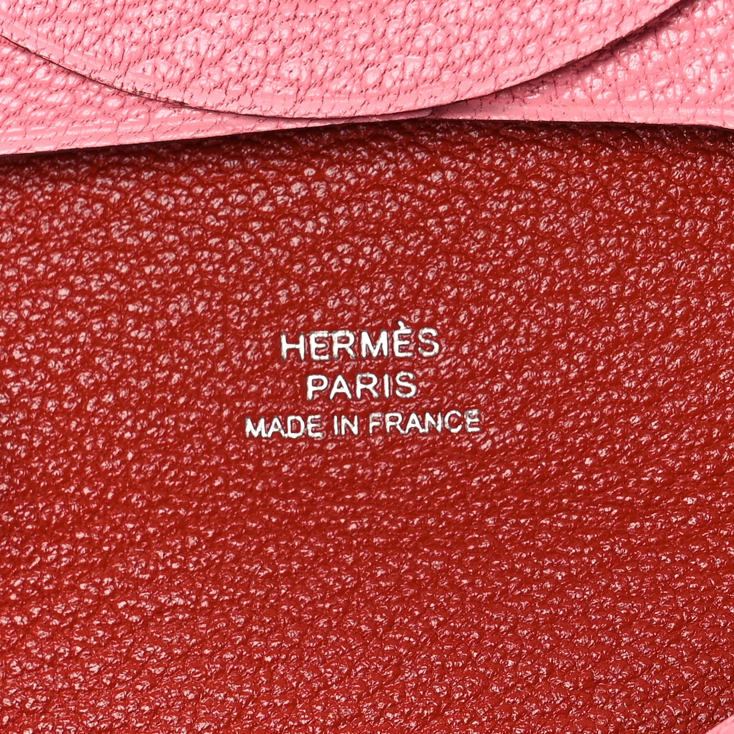 Chevre Mysore Verso Bastia Coin Purse Rose Confetti Brique