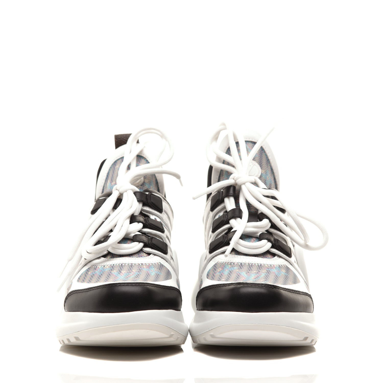 Louis Vuitton Calfskin Pop LV Archlight Sneakers 37 Blue 2 of 9