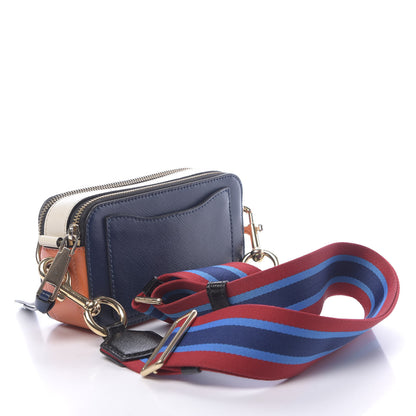 Marc Jacobs Saffiano Small Snapshot Camera Bag Navy Multicolor 3 of 12