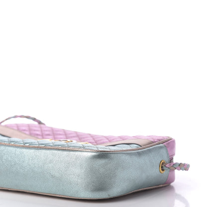 Gucci Laminated Nappa Trapuntata Small Zumi Shoulder Bag Rosa Lago Rame 7 of 12