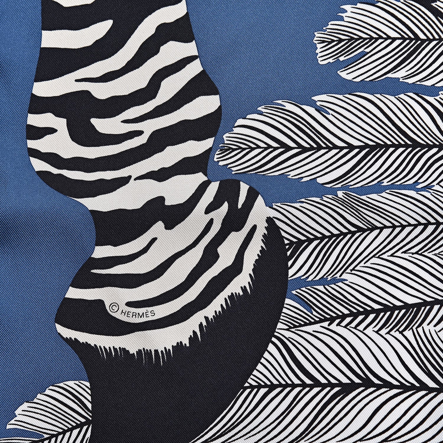 Hermes Silk Zebra Pegasus Scarf 90 5 of 6